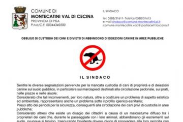 Obbligo di custodia dei cani e divieto di abbandono di deiezioni canine in aree pubbliche