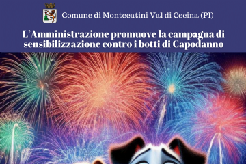 L’Amministrazione promuove la campagna di sensibilizzazione contro i botti di Capodanno