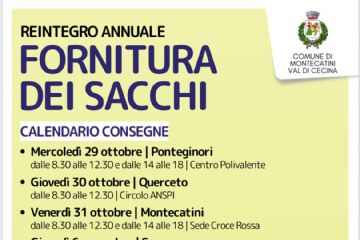 Reintegro Annuale - Fornitura dei Sacchi